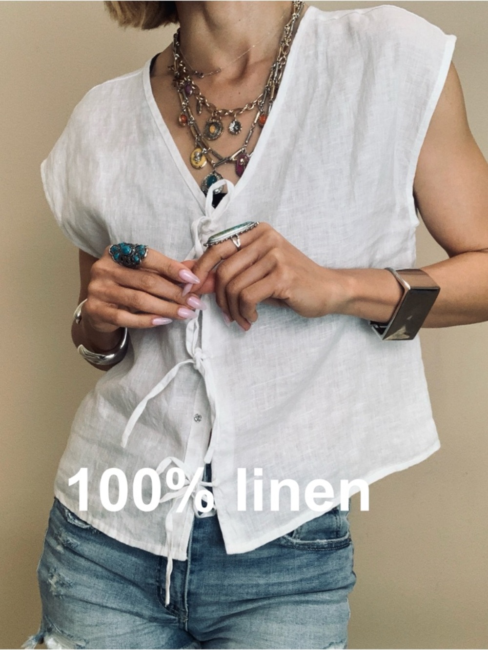 Brand New 100% linen Cynthia Rowley